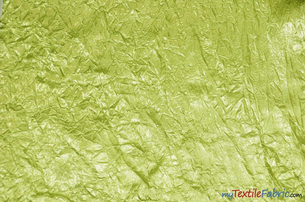 Silky Crush Satin Polyester Fabric - Crushed Charmeuse Satin, Multiple Colors, 54" Width (1 Yard)