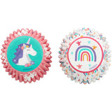 Wilton Unicorn and Rainbow Mini Baking Cups, 100-Count