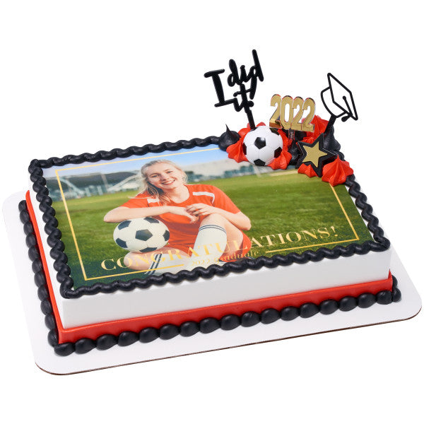 Graduation Inspiration Assortment Cupcake Cake Pics - set of 144