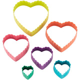 Wilton Heart-Shaped Fondant Cut-Out Set, 6-Piece