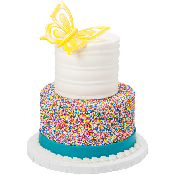 Butterfly Iridescent cupcake and cake toppers - 24 Per Order
