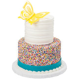 Butterfly Iridescent cupcake and cake toppers - 24 Per Order