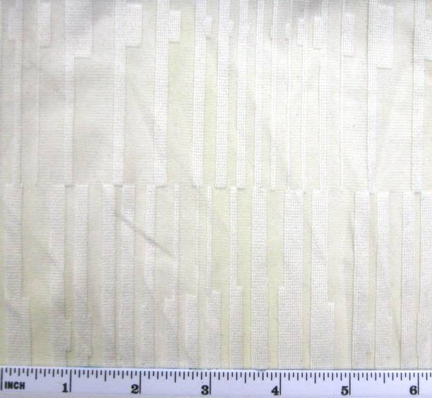 Alex Stripe Knit Fabric - Ivory Stripe, 52/54" Width
