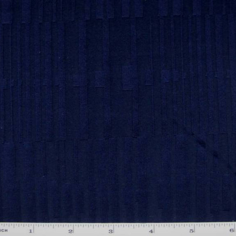 1 Yard Navy Blue Alex Stripe Knit Fabric for Fitted Shirts T Shirts and Apparel Projects 52 54 Width
