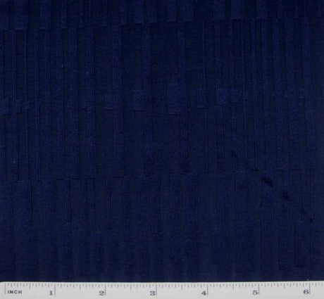Alex Stripe Knit Fabric - Navy Blue Stripe, 52/54" Width
