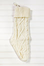 Knitted Christmas Stockings - Ivory
