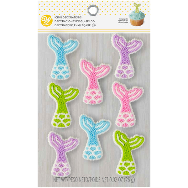 Wilton Mermaid Tail Icing Decorations – 8 Count