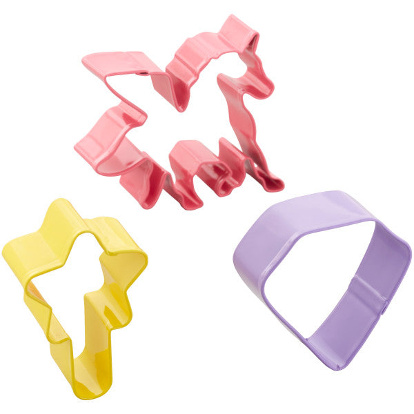 Wilton Unicorn, Magic Wand and Diamond Cookie Cutters, 3-Piece Set