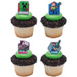 MINECRAFT Lush Finds Creeper, Alex, Steve and Axolot Cake Cupcake Rings - set of 12