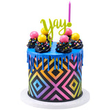 Quins Fancy Sprinkles, 19.5oz, Handheld Container, For Celebration Cakes, Cupcakes, Cookies - Neon Bright Confetti Quins