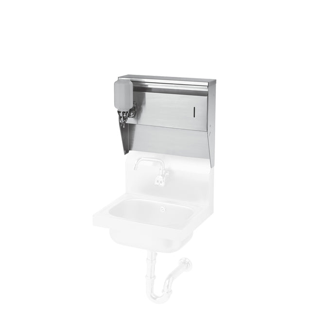 Krowne Metal H-111 16" Wall Mounted Soap & Towel Dispenser