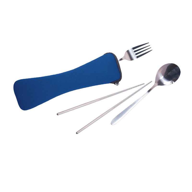 Travel Cutlery Set In Zip Pouch