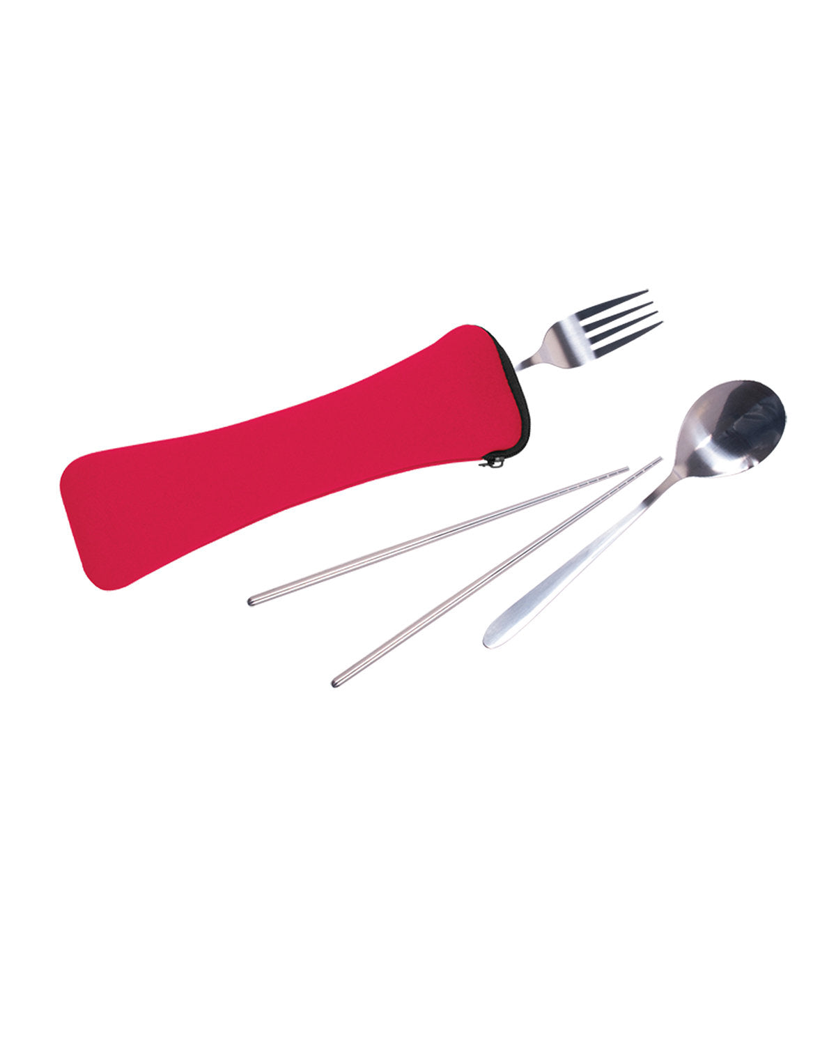 Travel Cutlery Set In Zip Pouch