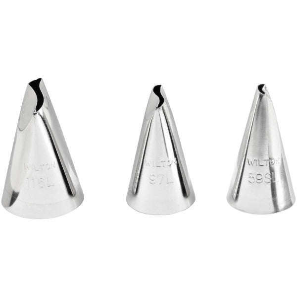 Wilton Left-Handed Cake Decorating Tip Set, 3-Piece