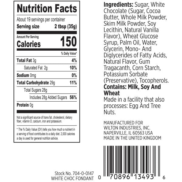 Wilton White Chocolate-Flavored Fondant for Cake Decorating, 24 oz.