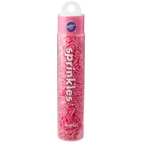 Wilton Pink Jimmies Sprinkles Tube – 1.5 oz.