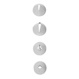 191007443 Wilton Standard Flower Piping Tip Set, 4-Count (Tips # 102, 104, 224, 352)