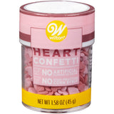 Wilton Naturally Flavored Pink Heart Confetti Sprinkles, 1.58 oz