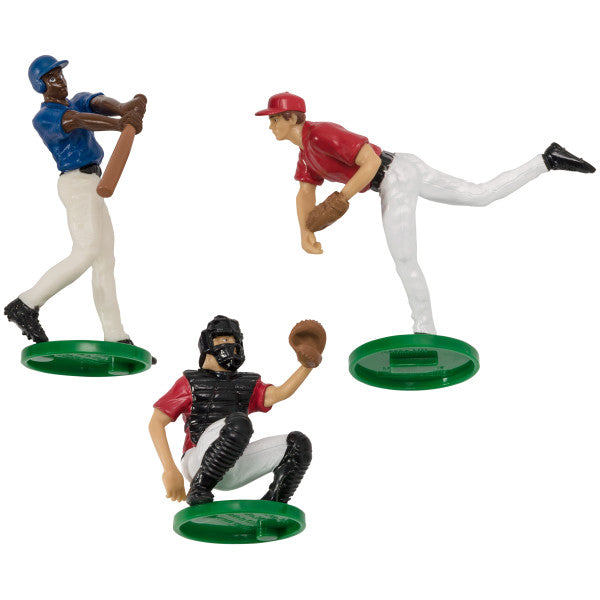 Baseball Players Cake Decorating Set – 3 Piece
