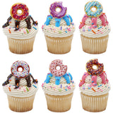 Donut Cupcake Rings, Cake Toppers Sweet One 144 rings