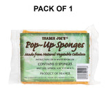 Trader Joe’s Pop-Up Sponges | made from Natural Vegetable Cellulose | 1 Each