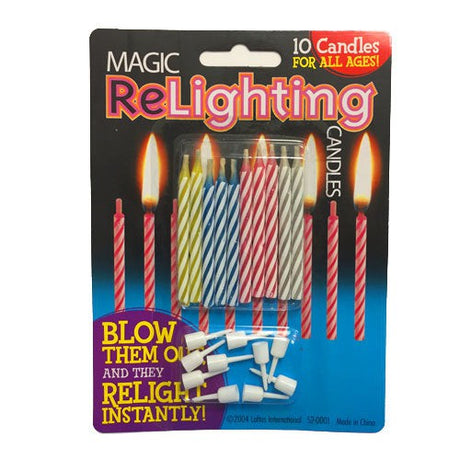 Birthday Magic Relighting Candles 10 Pack