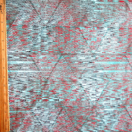 Nylon Spandex Swimsuit Fabric Labyrinth 36" Remnant
