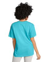 Comfort Colors 1717 Adult Tee Cotton Fabric - Lagoon Blue, Semi-Fitted, 4.5 Oz/Yd², 90% Ring Spun Cotton / 10% Polyester (1 Unit)