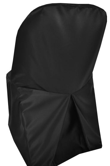 Lamour Satin Folding Chair Cover Black