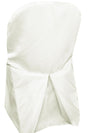 Lamour Satin Folding Chair Cover Ivory
