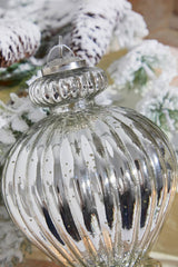 12" Lantern Antique Mercury Glass Ornament