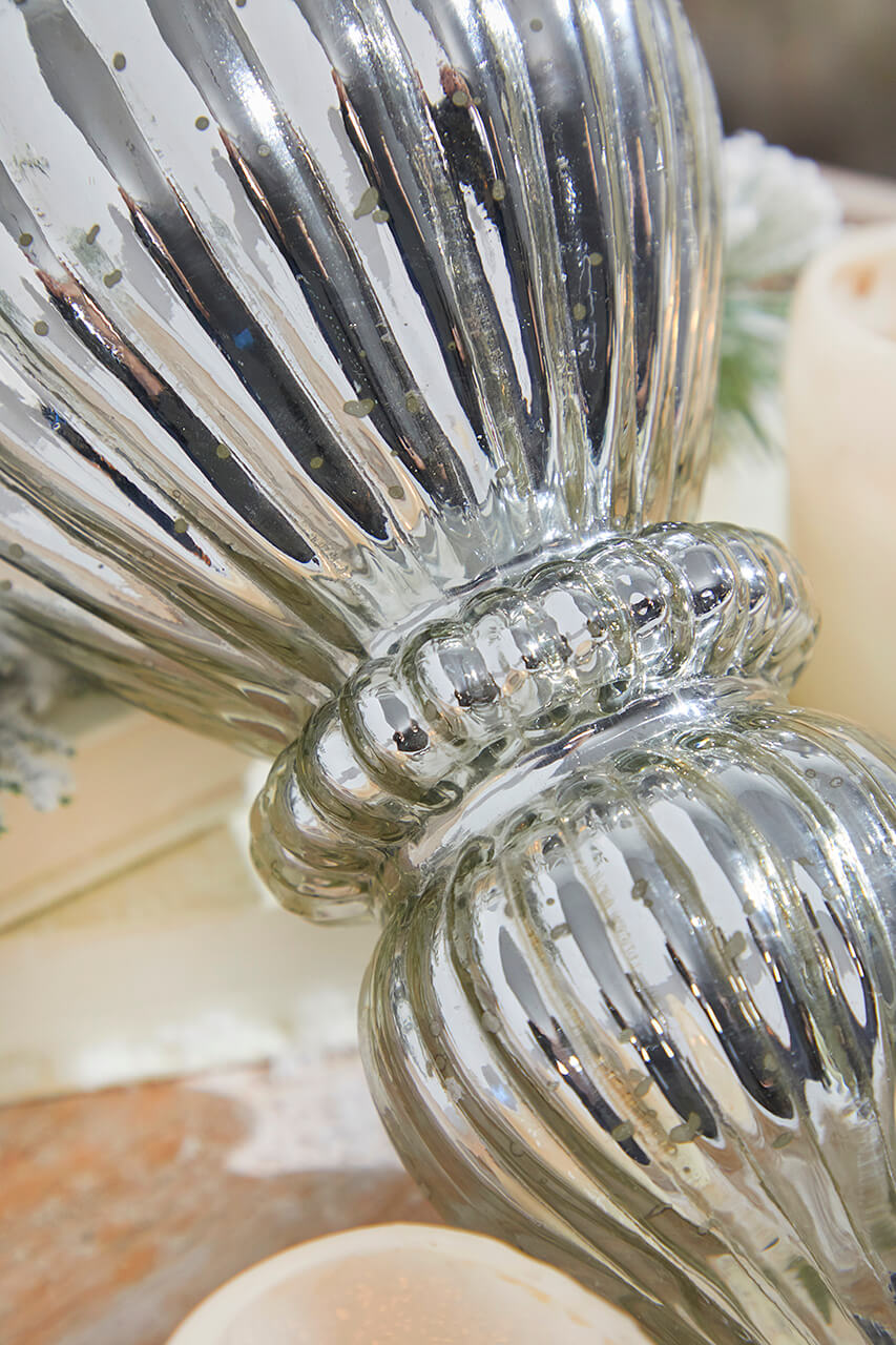12" Lantern Antique Mercury Glass Ornament