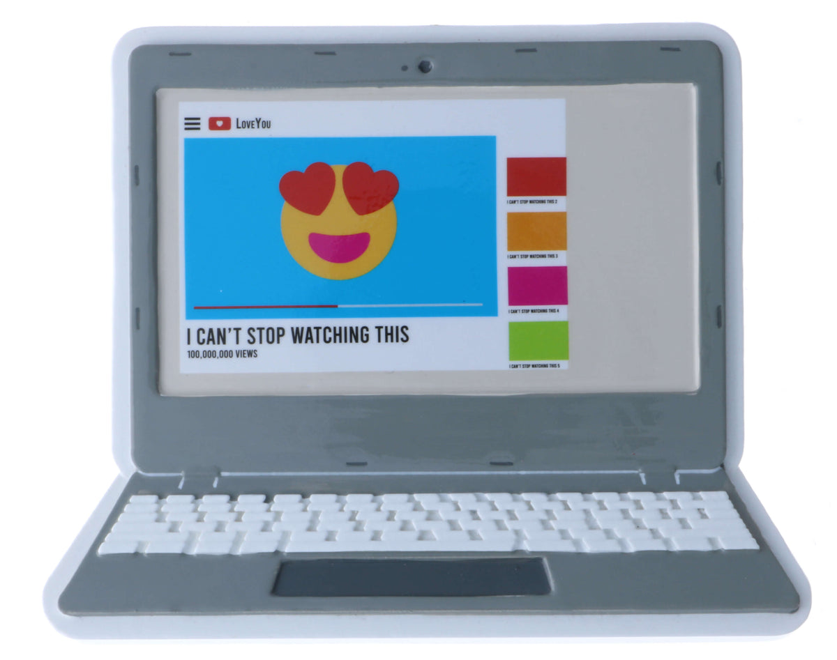 3" Laptop Computer Customizable Ornament