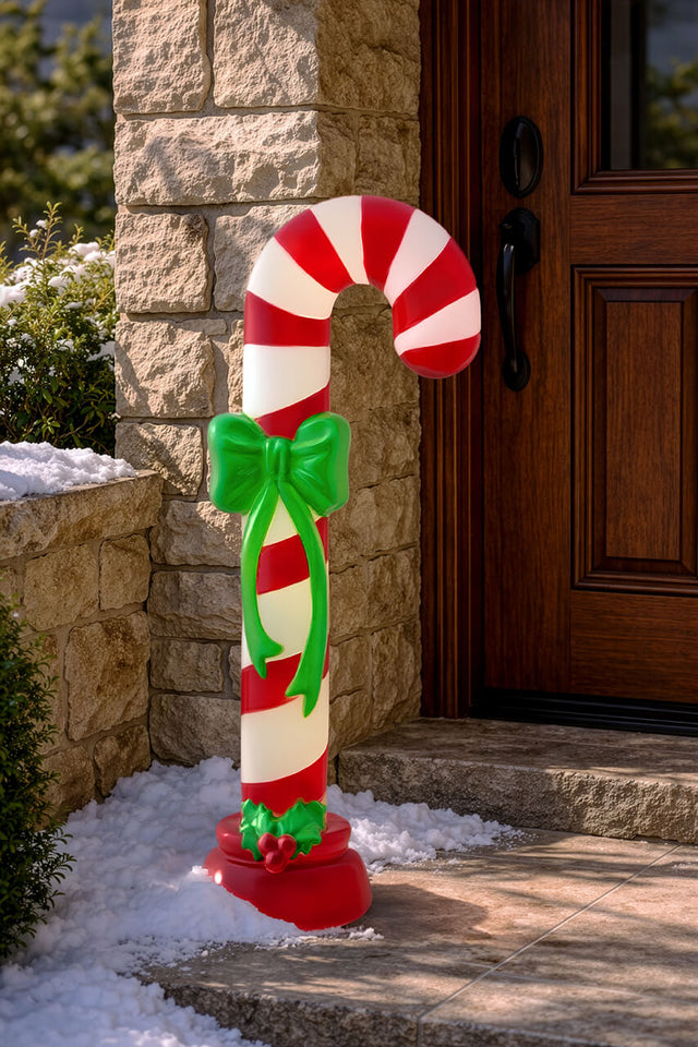 42" Mr. Christmas Illuminated Blow Mold Candy Cane