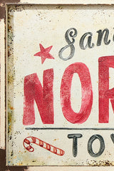 22" x 48" North Pole Metal Framed Wall Decor