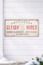 24" x 48" Sleigh Rides Metal Wall Decor