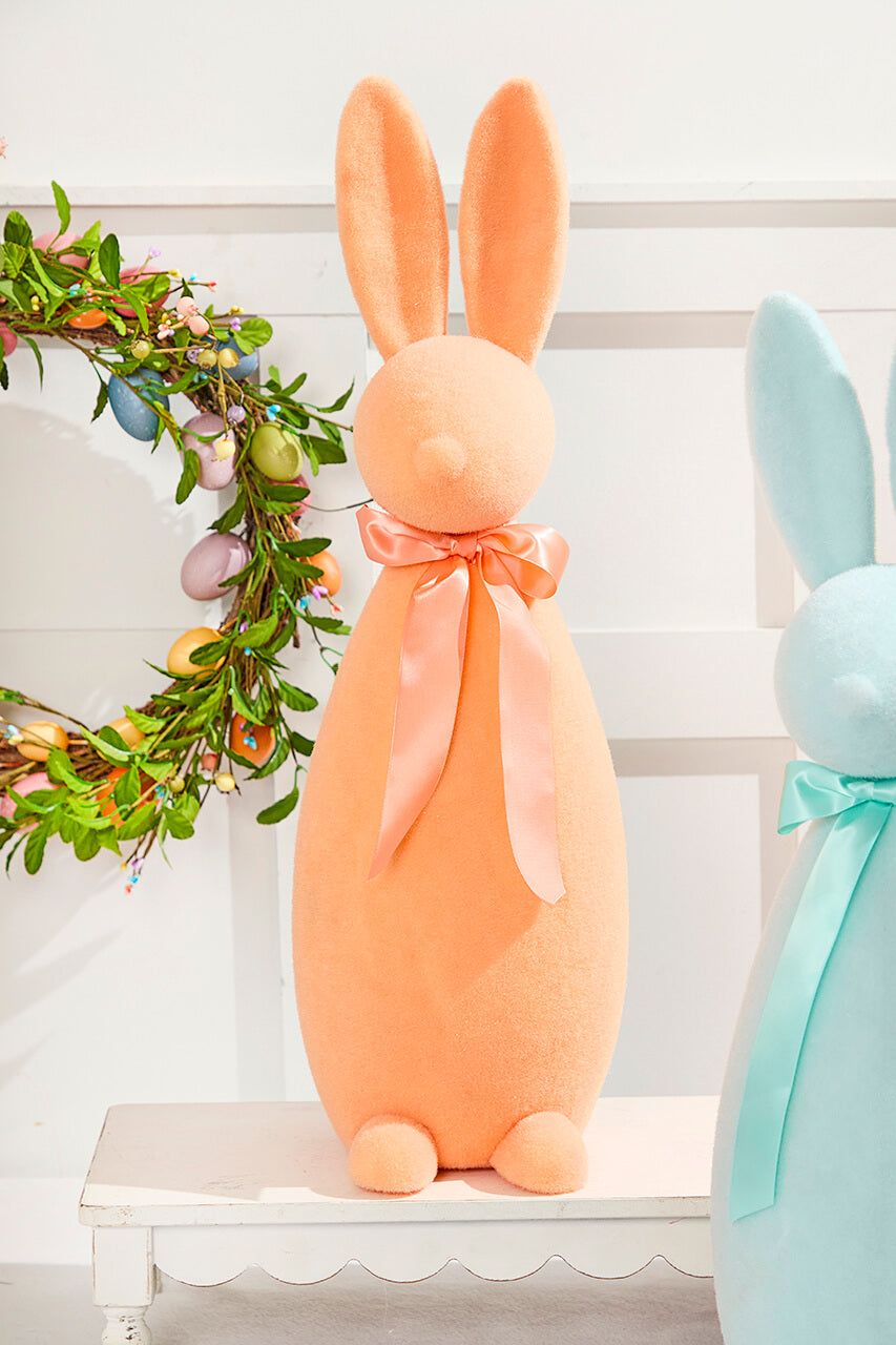 26" Large Flocked Easter Bunnies