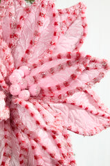30" Giant Candy Snow Glitter Poinsettia Stem - Pink/Red