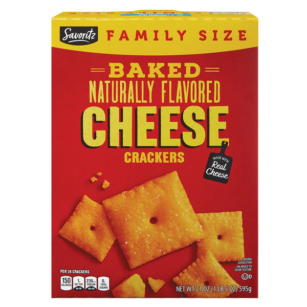 Savoritz Family Size Original Baked Cheese Crackers