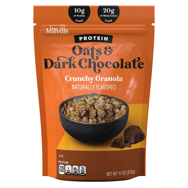 Millville Oats 'n Dark Chocolate Protein Crunchy Granola