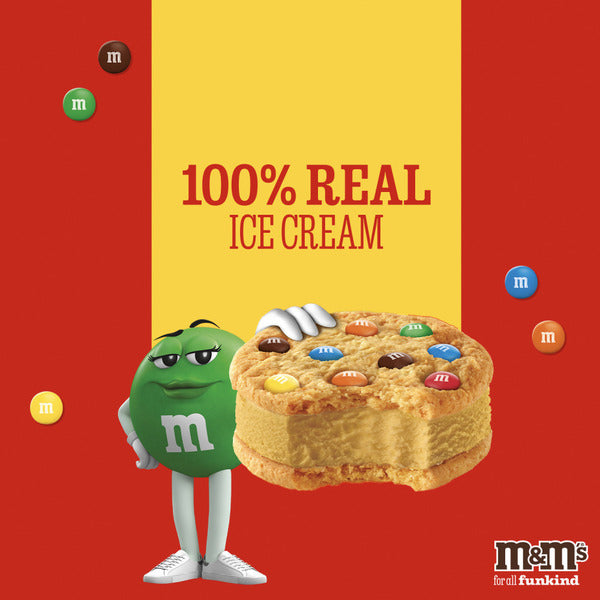 M&M's Peanut Butter Flavored Cookie Sandwiches - 4 Pack