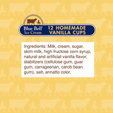 Blue Bell Vanilla/Chocolate Cups