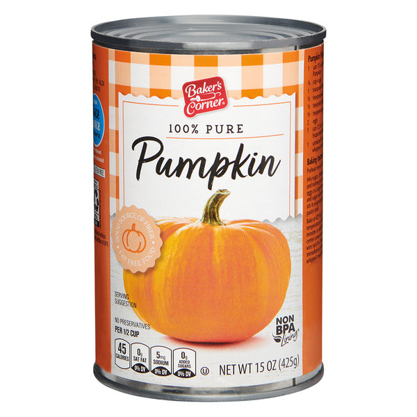 Baker's Corner Canned Pumpkin