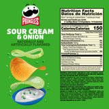 Pringles Sour Cream & Onion Potato Crisps 7.1 oz Can