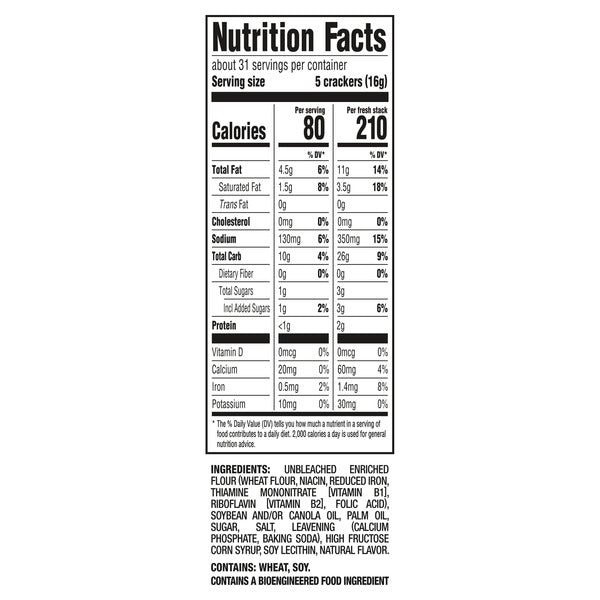 Nabisco Family Size Fresh Stacks Crackers