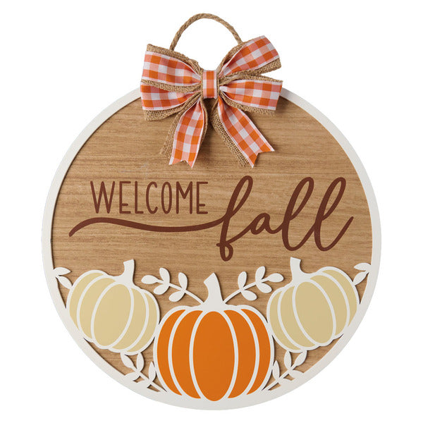 Kirkton House Fall Circle Sign, Welcome Fall