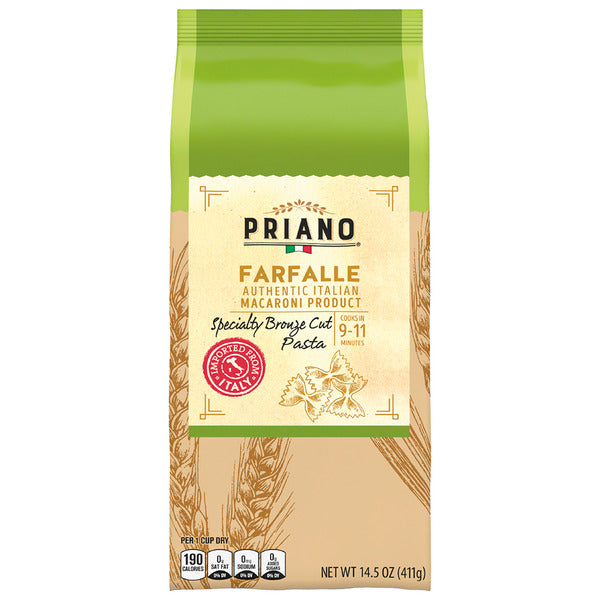 Priano Farfalle Short Bronze Cut Pasta