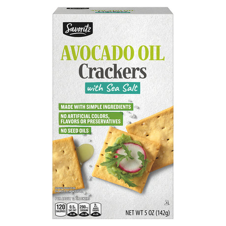 Savoritz Avocado Oil Sea Salt Crackers