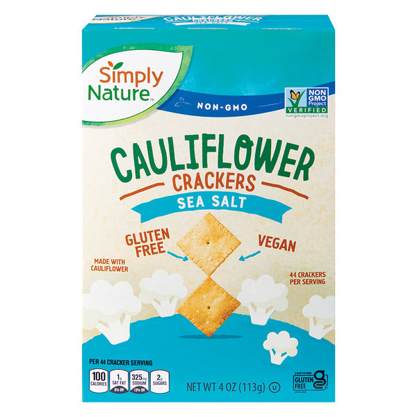 Simply Nature Sea Salt Cauliflower Crackers