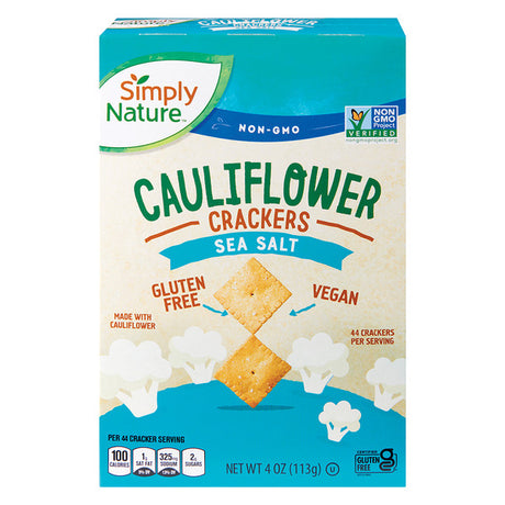 Simply Nature Sea Salt Cauliflower Crackers